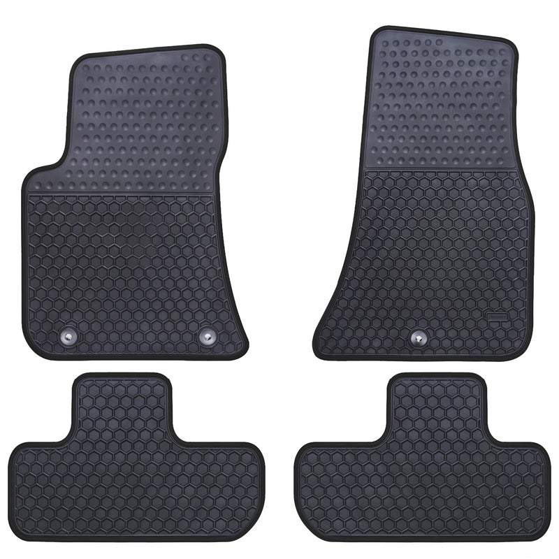 Ucaskin Car Floor Mats Custom Fit for Dodge Challenger RWD (Do not Fit AWD Perfectly) 2023 2022 2021 2020 2019 2018 2017 2016 2015 Odorless Rubber Heavy Duty All Weather Car Floor Liner-Black - Image 1